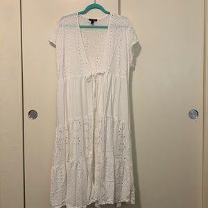 Torrid Cotton Eyelet Maxi Kimono